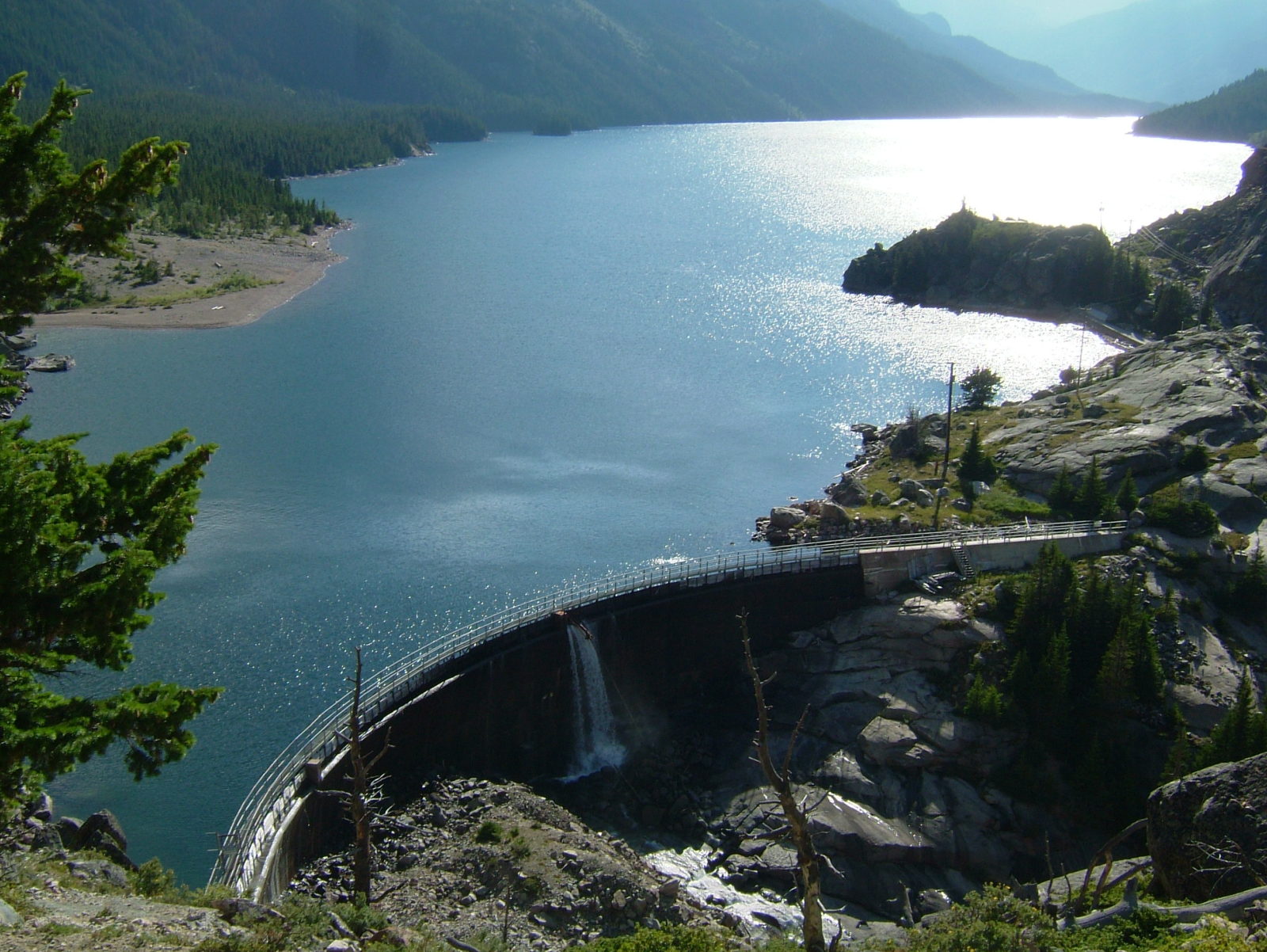 aerial view of Mystic Lake